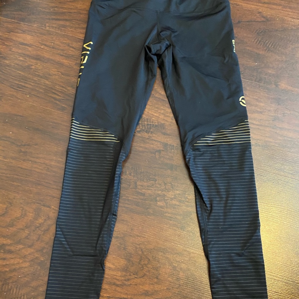 black and gold leggings